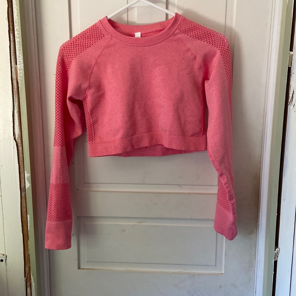 Long Sleeved, Cropped Workout Top